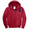 Youth Fleece Full Zip Hooded Sweatshirt Thumbnail