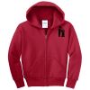 Youth Fleece Full Zip Hooded Sweatshirt Thumbnail