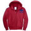 Youth Fleece Full Zip Hooded Sweatshirt Thumbnail