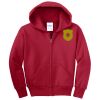 Youth Fleece Full Zip Hooded Sweatshirt Thumbnail