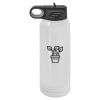 30 Oz White Water Bottle Thumbnail