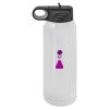 30 Oz White Water Bottle Thumbnail