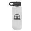30 Oz White Water Bottle Thumbnail
