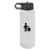 30 Oz White Water Bottle Thumbnail