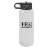 30 Oz White Water Bottle Thumbnail