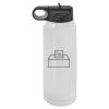 30 Oz White Water Bottle Thumbnail