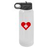 30 Oz White Water Bottle Thumbnail