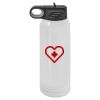 30 Oz White Water Bottle Thumbnail